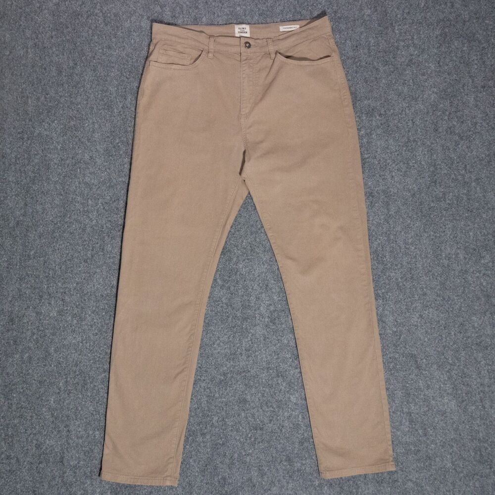 Flint and Tinder 365 Tapered Fit Khaki Stretch Chino Pants Men's 34x32 Huckberry